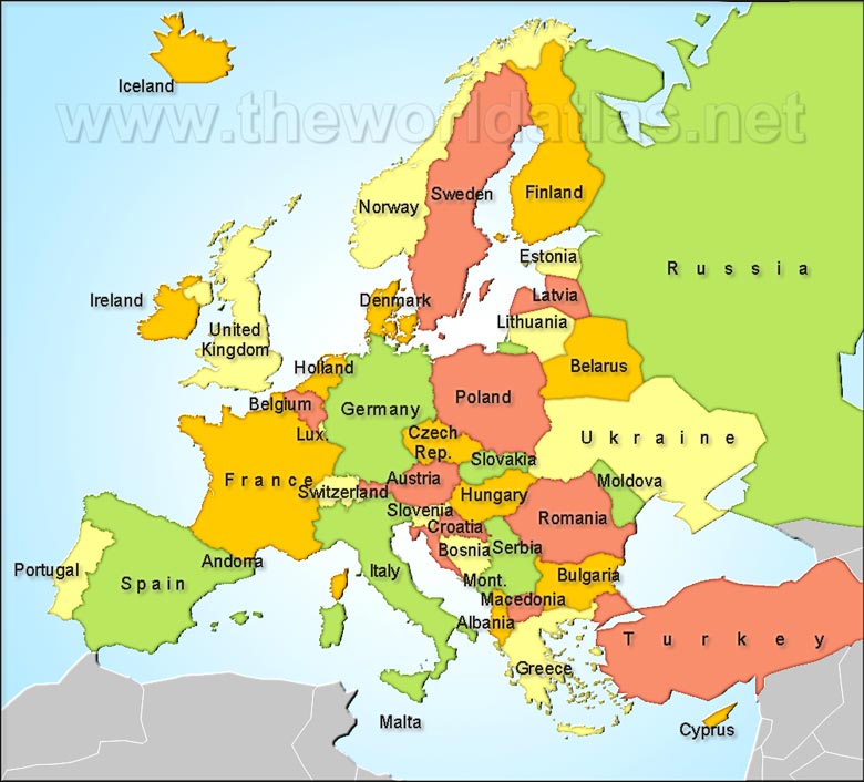 europe-countries map
